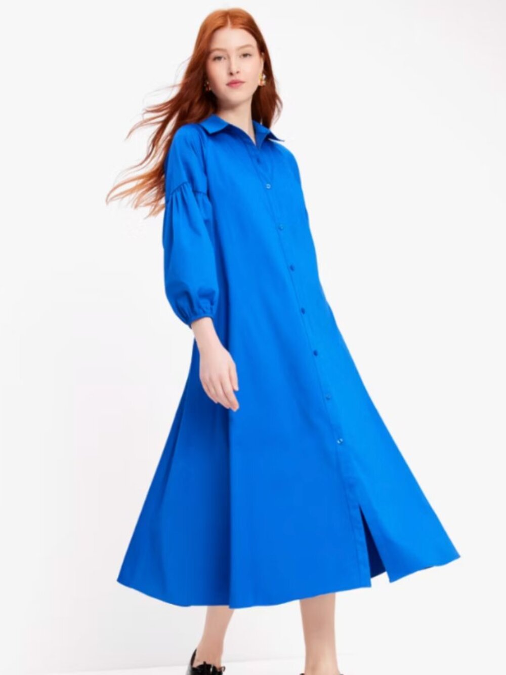 Kate Spade Poplin Midi Dress Medium No Belt